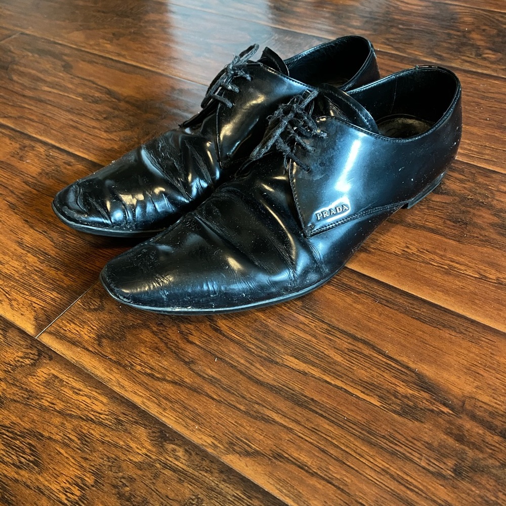 Prada Patent Leather Dress Shoes! Beautiful. - image 1